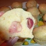 Muffins al limone e ciliegie