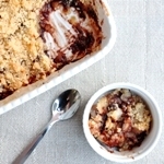 Apple pear crisp senza glutine