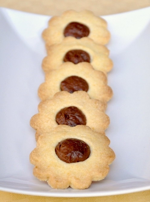 Biscotti di pasta frolla senza glutine alla nutella