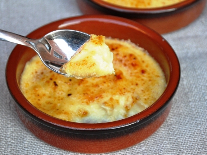 Crema catalana al cioccolato bianco senza glutine