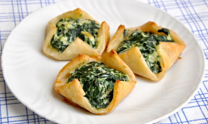 Cestini ripieni di spinaci e ricotta