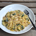 Cous cous senza glutine zucchine, tonno e mandorle