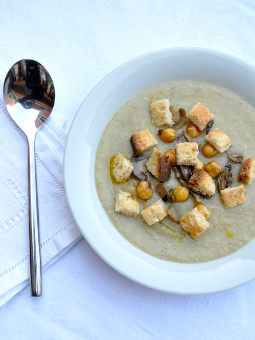 Vellutata di patate con funghi e nocciole senza glutine