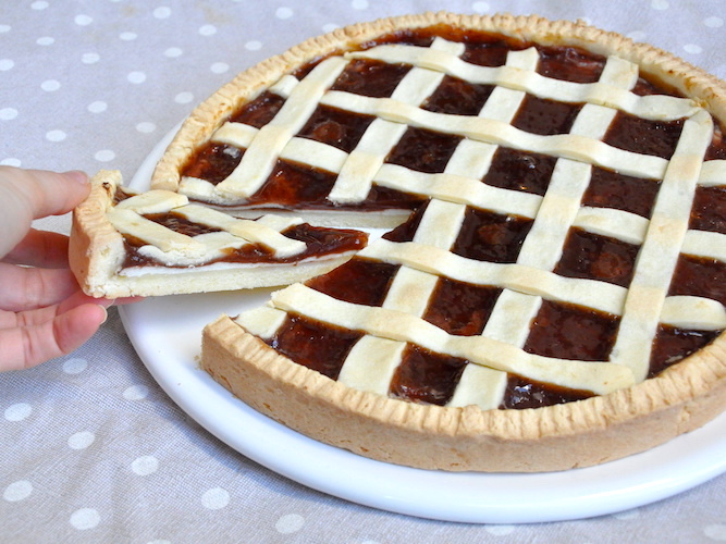 Crostata senza glutine con ricotta e fragoline di bosco