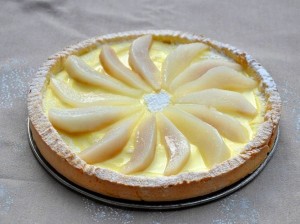 Crostata senza glutine con ricotta e pere