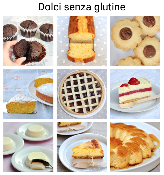 Dolci senza glutine