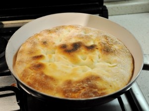 Focaccia cotta in padella