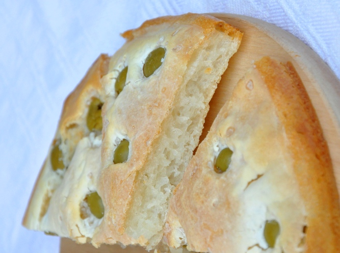 Focaccia senza glutine alle olive