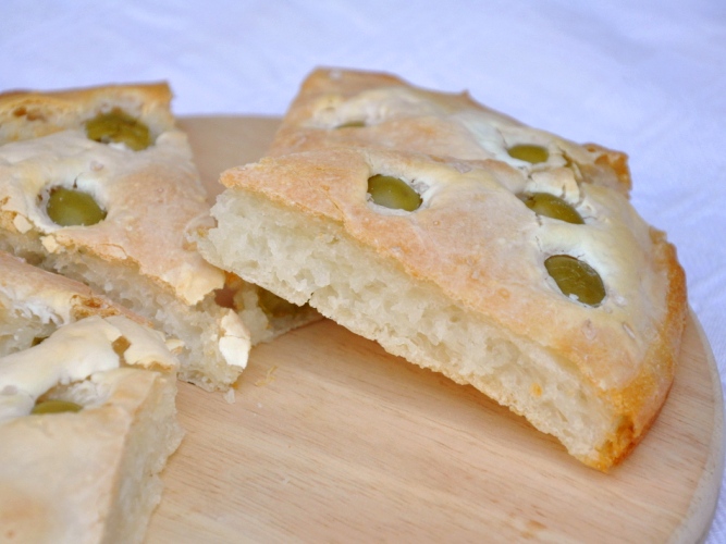 Focaccia senza glutine alle olive