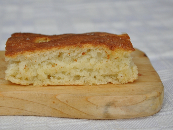 Focaccia senza glutine con lievito madre