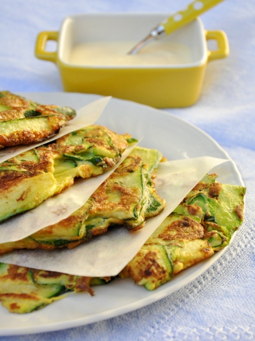 Lemon and zucchini puff