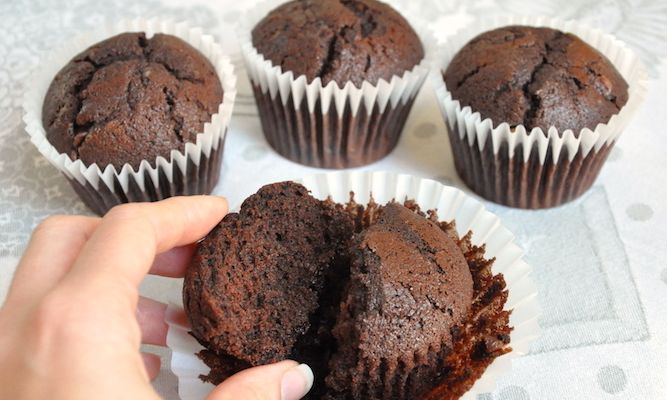 Muffins al cioccolato senza glutine