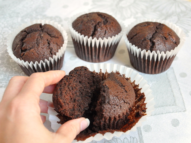 Muffins al cioccolato senza glutine