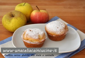 Muffins senza glutine alle mele e cannella