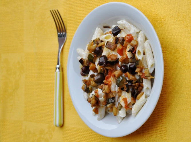 Pasta con ricotta e vedure senza glutine