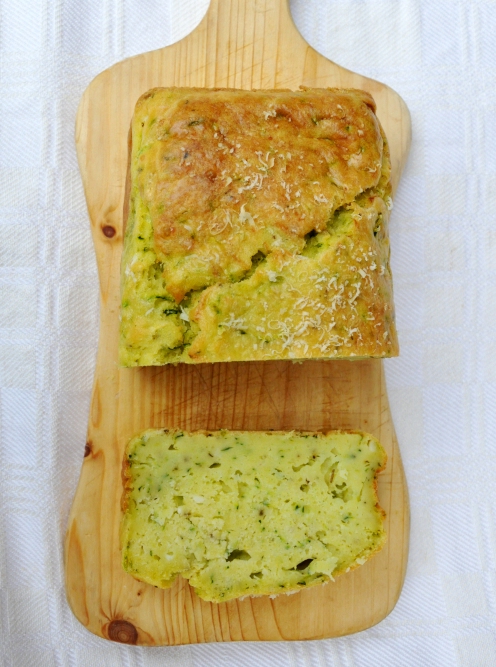 Plumcake zucchine e fontina senza glutine