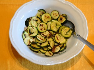 zucchine alla menta e limone