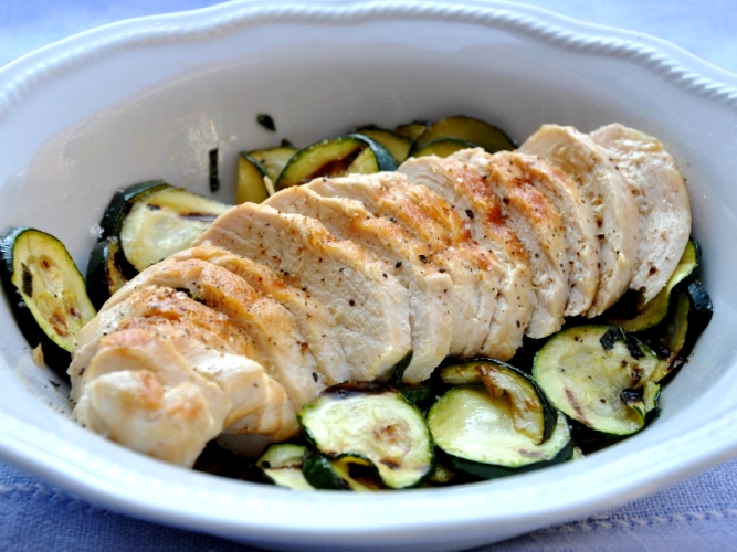 Pollo al limone e zucchine