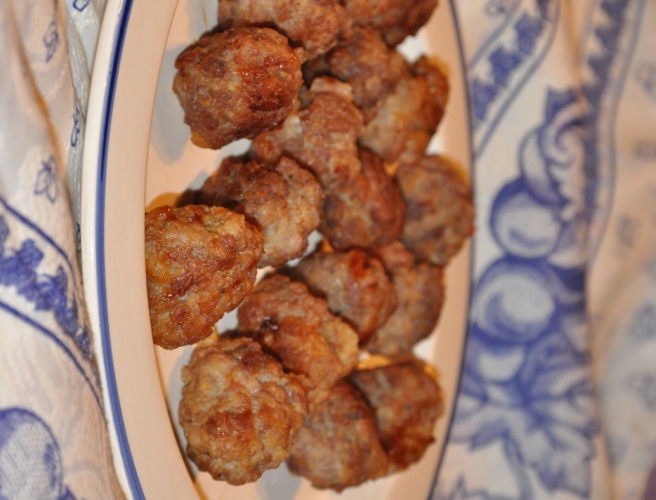 Polpette di salsiccia senza glutine