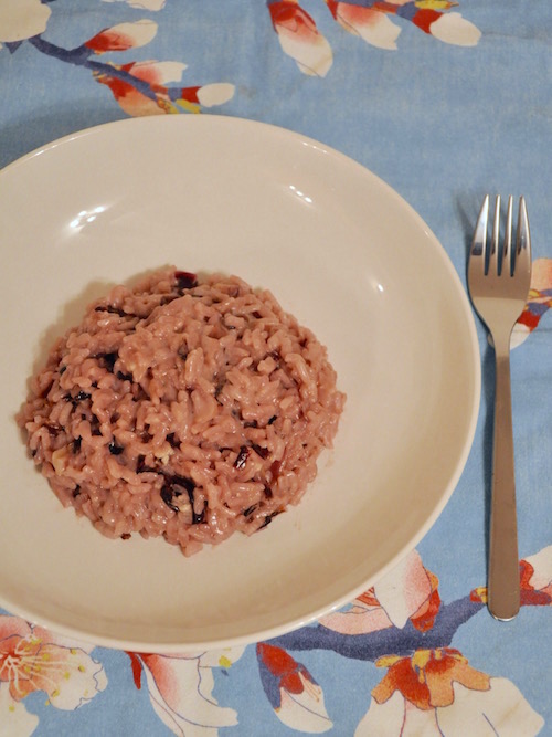 Risotto al radicchio e taleggio