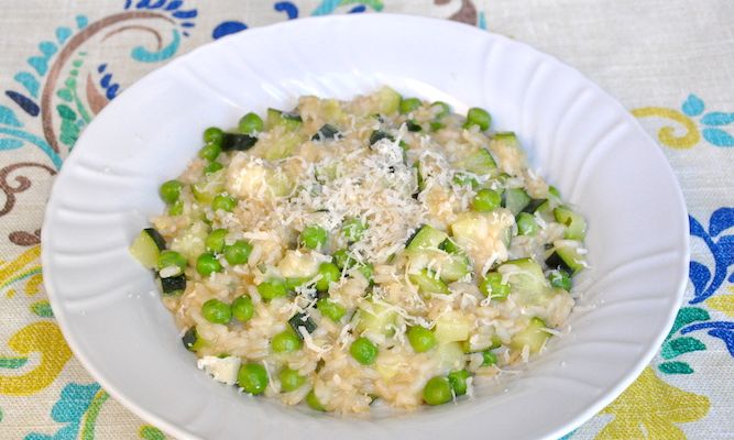 Risotto integrale alle verdure