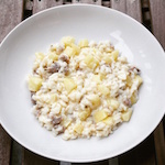 Risotto salsiccia e mele