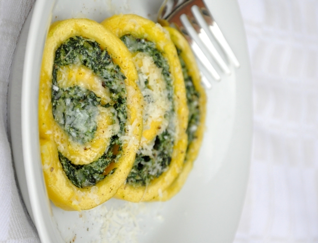 Rotolo di spinaci senza glutine