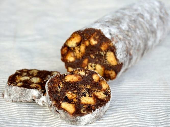 Salame al cioccolato senza glutine