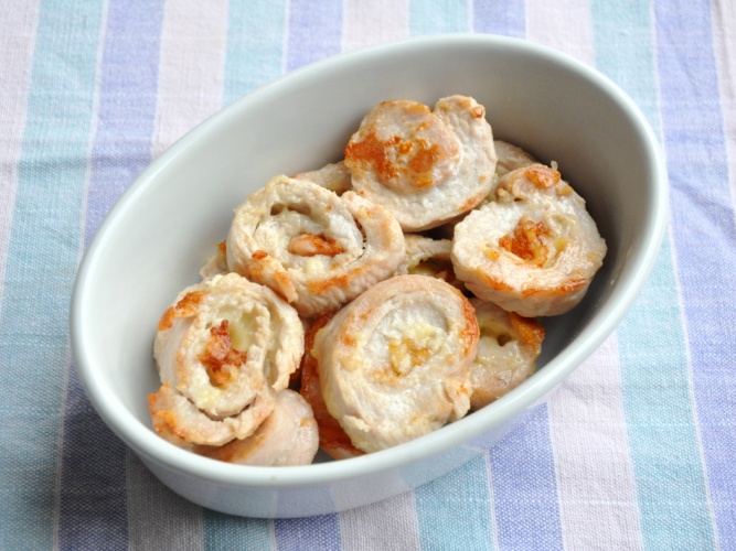 Rotolini di tacchino al formaggio