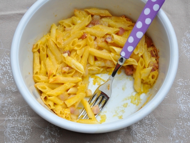 Pasta al forno senza glutine alla carbonara