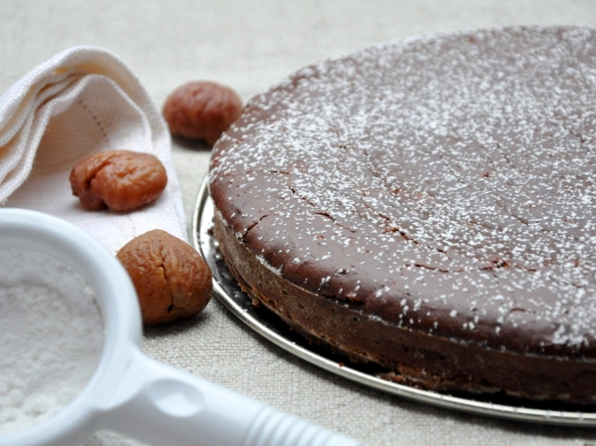 Torta di castagne senza glutine
