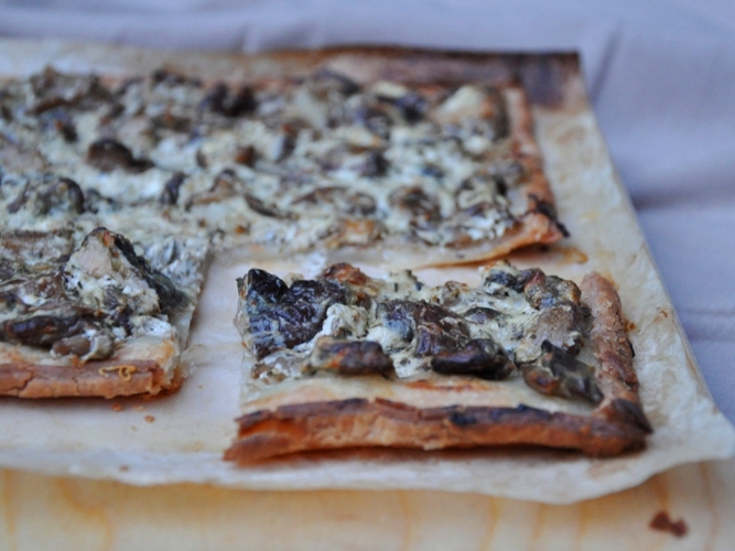 Torta salata senza glutine ai funghi