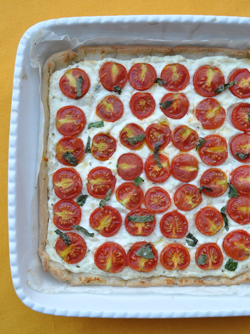 Torta salata alla ricotta e pomodorini senza glutine