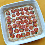 Torta salata ricotta e pomodorini