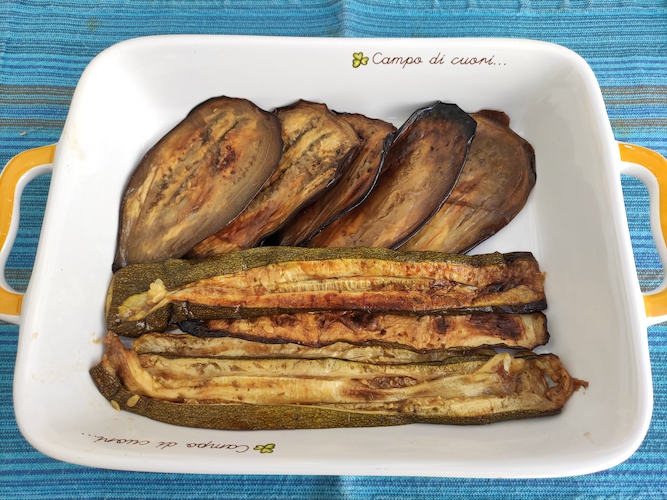 Verdure al forno marinate all'aceto